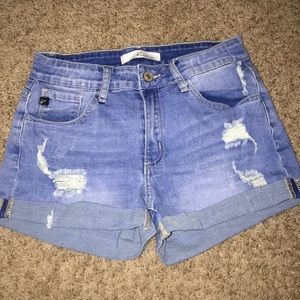 Denim shorts